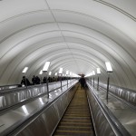 фото: Эскалатор на станции метро "Парк Победы" (опубликовано 06.12.2017)